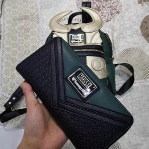 Loungefly Marvel Loki Backpack & Wallet Set